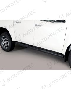 MISUTONIDA Schwellerrohre schwarz - 76 mm Volkswagen Amarok