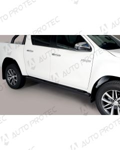 MISUTONIDA Schwellerrohre schwarz - oval Toyota Hilux
