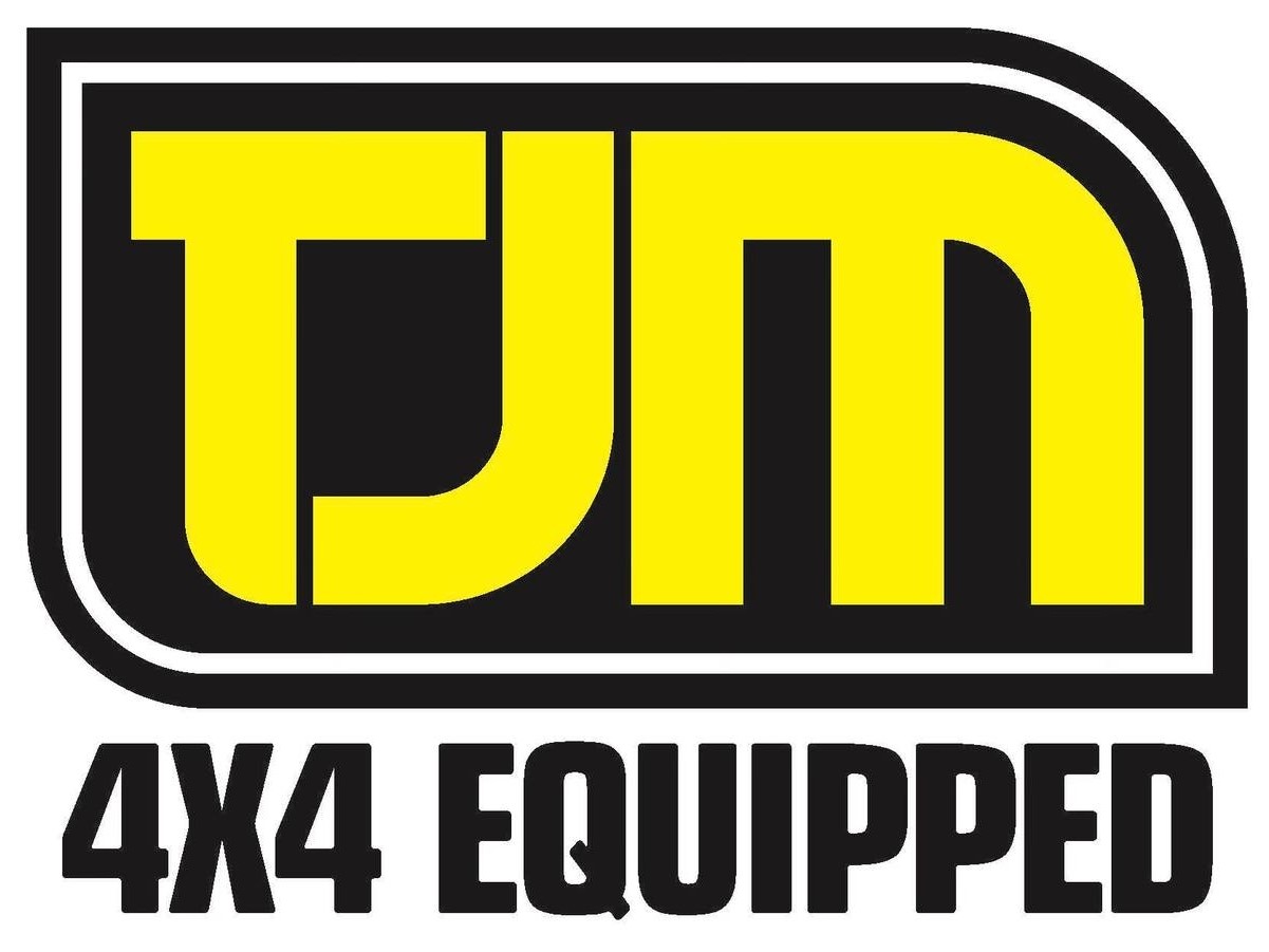 TJM equipped - On and off road. work or play. - logo